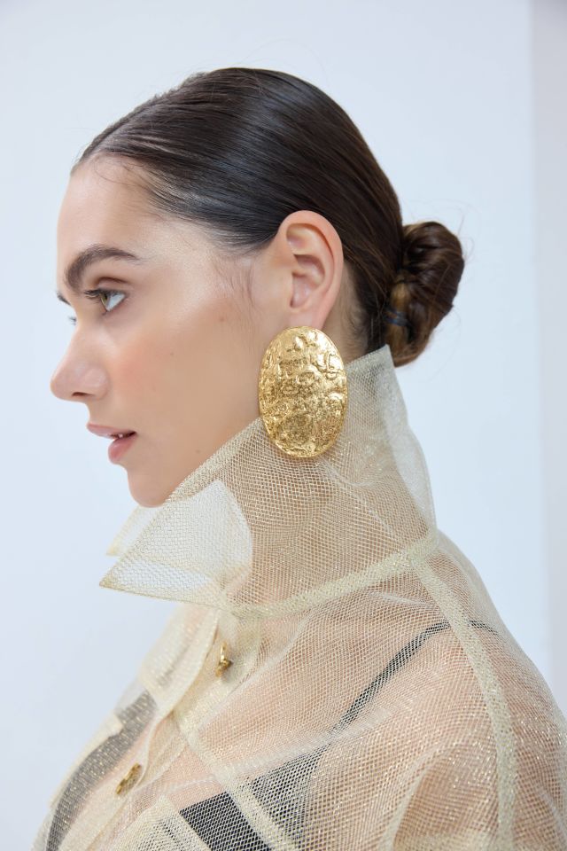 Tül Gömlek -Altın